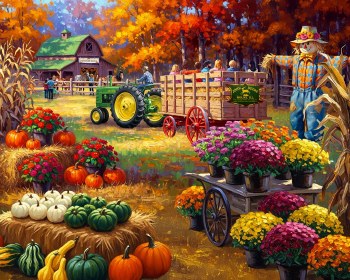John Deere Pumpkin Patch 1000pc Puzzle