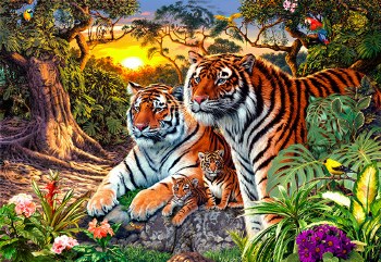 Hidden Tigers 400pc Puzzle
