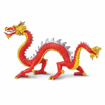 Horned Chinese Dragon Figure