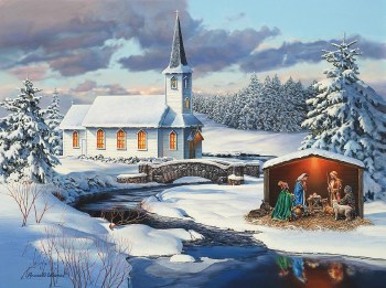 Church Nativity 1000pc Puzzle