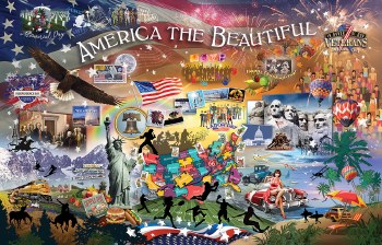 An American Collage 1000pc Puzzle