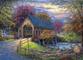 Emerts Cove Covered Bridge 500+pc Puzzle