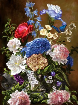 Bouquet in Blue 1000pc Puzzle