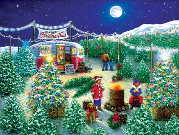 A Lot of Christmas Trees 300pc Puzzle