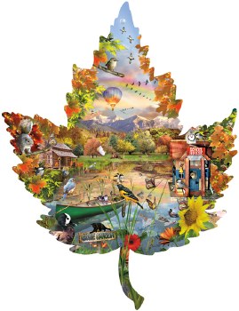 Shaped: Autumn Shoreline - 1000pc Puzzle
