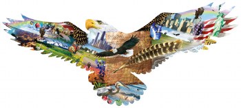 Shaped: As the Eagle Flies - 600pc Puzzle