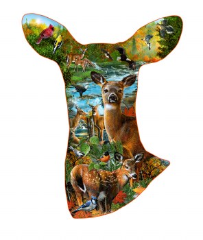 Shaped: Deer Domain - 800pc Puzzle