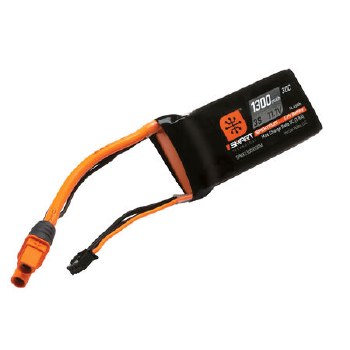 11.1V 1300mAh 3S Smart 30C IC3 LiPo Battery