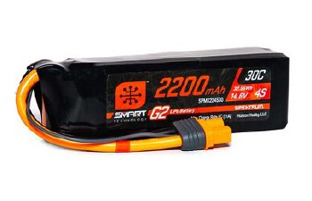 14.8V 2200mAh 4S Smart G2 30C IC3 LiPo Battery