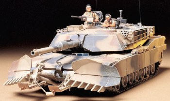 1/48 US M1A1 Abrams Tank with Mine Plow Plastic Model Kit