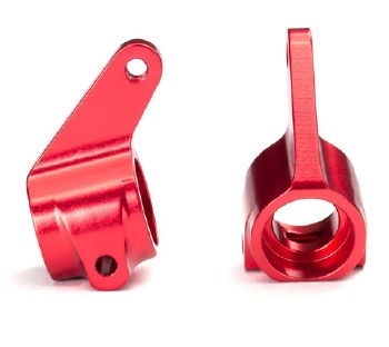 Steering Blocks - Red Aluminum