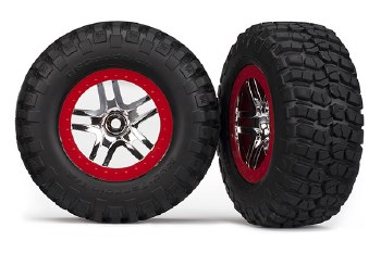 Tires/Wheels Assembled - S1 Ultra-Soft Off Road - Red Chrome