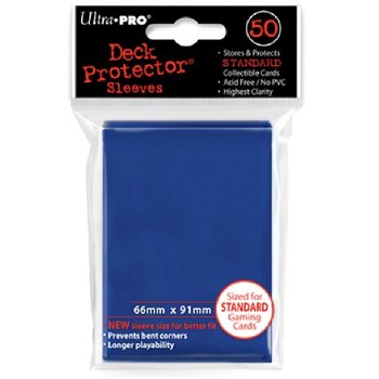 Deck Protector - Solid Blue Sleeves (50)