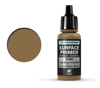 German Green Brown Surface Primer - Acrylic Dropper Bottle