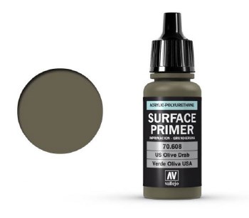 US Olive Drab Surface Primer - Acrylic Dropper Bottle