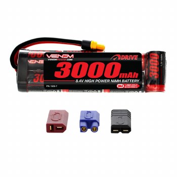 8.4V NiMH 3000mAh 7-Cell Flat Pack Battery with Universal Plug