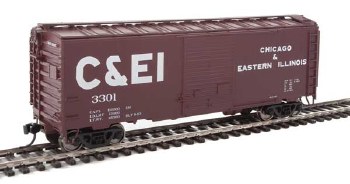 Chicago &amp; Eastern Illinois - 40' ACF #3301 Welded Youngstown Door Box Car