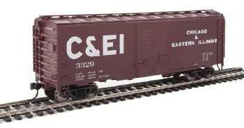 Chicago &amp; Eastern Illinois 40' ACF Welded Boxcar w/8' Youngstown Door #3329