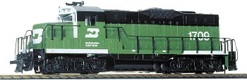 Burlington Northern #1709 EMD GP9M - Standard DC