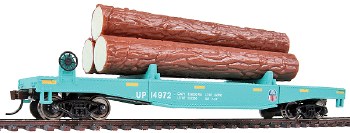 Union Pacific Dump Car with 3 logs
