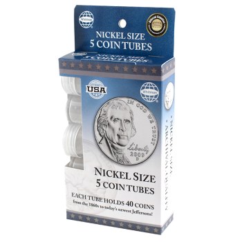 5 Coin Tube - Nickel