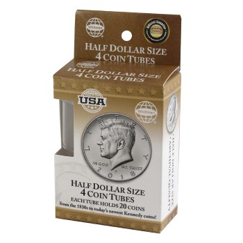 4 Coin Tube - Half Dollar