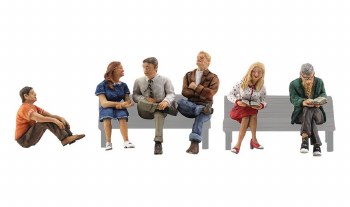 People Sitting HO Scale