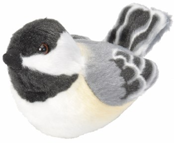 Audubon II Black Capped Chickadee Plush with Sound