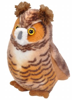 Audubon II Great Horned Owl Plush with Sound