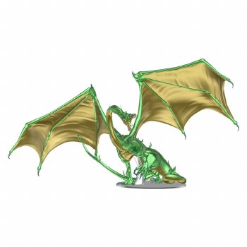 D&amp;D: Icons of the Realms: Adult Emerald Dragon Premium Figure