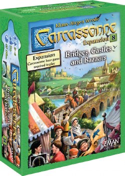 Carcassonne: Expansion 8 -  Bridges,  Castles  &amp;  Bazaars