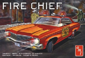 1/25 1970 Chevy Impala Fire Chief Plastic Model Kit