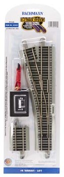 E-Z #4 Turnout Left N/S HO Scale