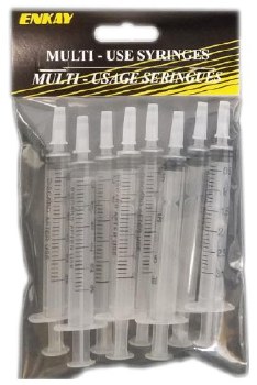 Multi-use Straight Tip Syringes - 3 ml