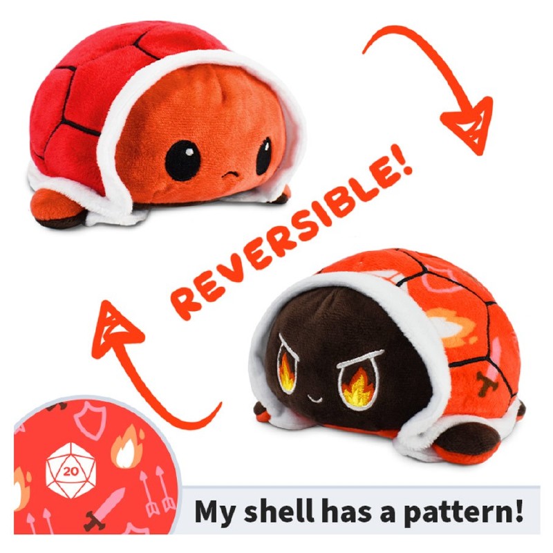 turtle reversible plush