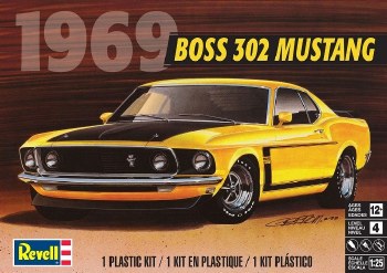 1/25 '69 Boss 302 Mustang Plastic Model Kit