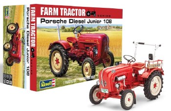 1/24 Porsche Diesel Junior 108 Farm Tractor Plastic Model Kit