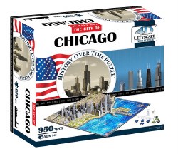 4D City of Chicago Time 950pc Puzzle