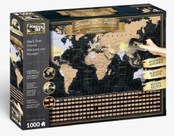 Scratch Off Travel Puzzle - World Map 1000pc