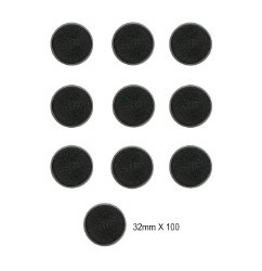 Bases: 32mm Round Bases (100 Pack)