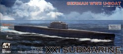 1/350 German WWII U-Boat XXI Submarine Plastic Model Kit