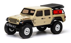 1/24 SCX24 Jeep JT Gladiator 4 WD Rock Crawler Brushed RTR - Beige