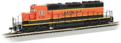 SD40-2 with DCC Heritage III BNSF HO Scale Locomotive