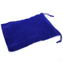 Dice Bag - Large Royal Blue Suedecloth