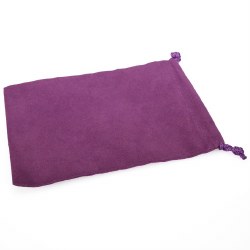 Dice Bag - Large Purple Suedecloth