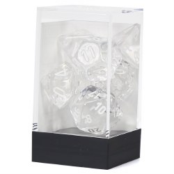 7-set Cube Translucent Clear with White