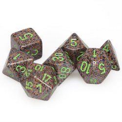 7-set Cube Speckled Earth Dice