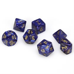 7-set Cube Scarab Royal Blue with Gold