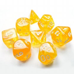 7-set Cube Borealis Luminary Canary with White Numbers