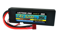 7.4V 5200mAh 35C LiPo Battery with Deans-Type Connector